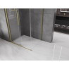Mexen Velar плъзгаща се душ кабина 90 x 110 см, прозрачна, златно четкавана