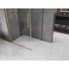 Mexen Velar плъзгаща се душ кабина 110 x 85 см, прозрачна, златиста матова