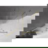 Mexen Velar душ кабина с плъзгащи се врати 120 x 90 см, прозрачен, златист brushed - 871-120-090-01-55