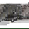 Mexen Velar душ кабина плъзгаща 150 x 100 см, прозрачна, златен четкан - 871-150-100-01-55