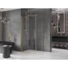 Mexen Velar душ кабина плъзгаща 150 x 100 см, прозрачна, златен четкан - 871-150-100-01-55