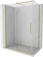 Mexen Velar душ кабина, разпъната 150 x 70 см, прозрачна, с матов златен - 871-150-070-01-55