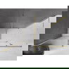 Mexen Velar плъзгаща се душ кабина 150 x 75 cm, прозрачна, златиста четкана - 871-150-075-01-55
