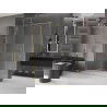 Mexen Velar душ кабина с плъзгащи се врати 150 x 80 см, прозрачна, златен четкан - 871-150-080-01-55