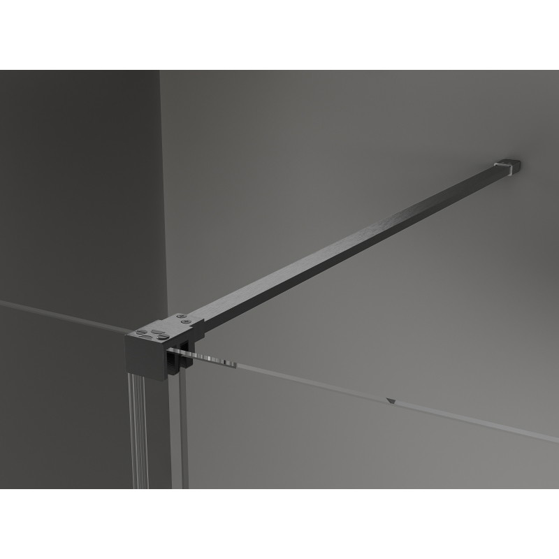 Mexen Velar Плъзгаща се душ кабина 100 x 90 см, прозрачна, четкано сиво