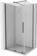 Mexen Velar плъзгаща се душ кабина 110 x 80 см, прозрачна, четкано оръжейно