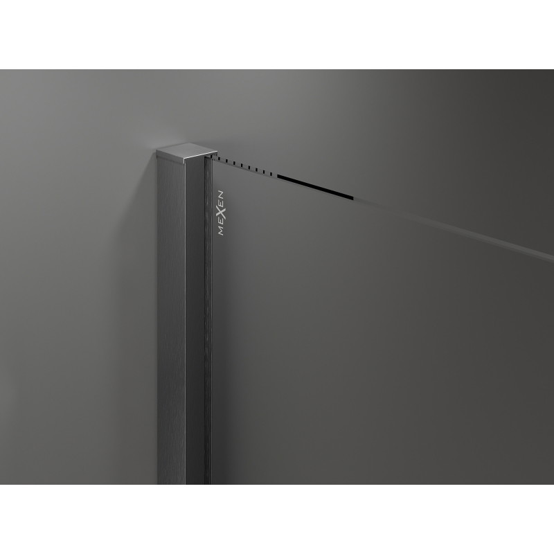 Mexen Velar плъзгаща се душ кабина 110 x 90 см, прозрачна, сив матов - 871-110-090-01-66