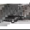 Mexen Velar душ кабина с плъзгаща се врата 130 x 85 см, прозрачна, тъмен сив на четка - 871-130-085-01-66