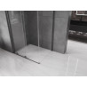 Mexen Velar плъзгаща се душ кабина 140 x 100 см, прозрачна, четкан сив пистолет