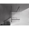 Mexen Velar плъзгаща се душ кабина 100 x 100 cm, прозрачна, сив металик матиран