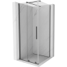 Mexen Velar плъзгаща се душ кабина 110 x 110 см, прозрачна, четка gun gray - 871-110-110-01-66