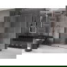 Mexen Velar душ кабина с плъзгащи врати 130 x 70 см, прозрачна, стоманен сив - 871-130-070-01-66