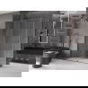 Mexen Velar душ кабина плъзгаща 140 х 70 см, прозрачна, четка Gun gray - 871-140-070-01-66