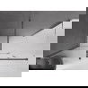 Mexen Velar душ кабина плъзгаща 140 х 70 см, прозрачна, четка Gun gray - 871-140-070-01-66