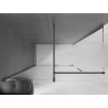 Mexen Velar плъзгаща се душ кабина 160 x 90 см, прозрачна, четкано оръжие сиво