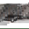 Mexen Velar душ кабина с плъзгащи се врати 90 x 70 см, прозрачна, brushed мед - 871-090-070-01-65