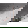 Mexen Velar душ кабина с плъзгаща врата 130 x 80 см, прозрачна, шлифована мед - 871-130-080-01-65