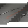 Mexen Velar душ кабина с плъзгаща врата 130 x 80 см, прозрачна, шлифована мед - 871-130-080-01-65