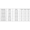 Mexen Velar душ кабина сгъваема 130 x 85 см, прозрачна, обработен мед - 871-130-085-01-65