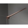 Mexen Velar плъзгаща се душ кабина 130 x 100 cm, прозрачна, четкана мед - 871-130-100-01-65