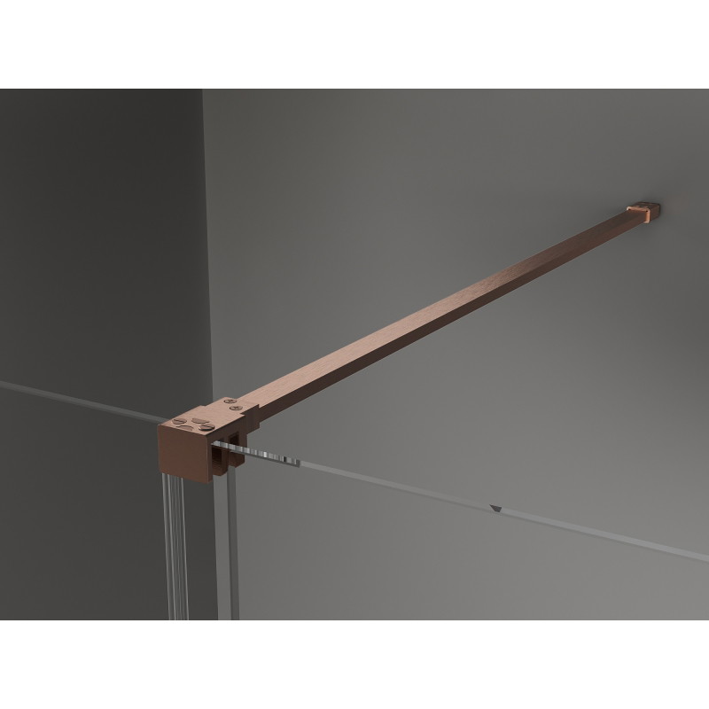 Mexen Velar плъзгаща се душ кабина 140 x 90 см, прозрачна, четкан мед - 871-140-090-01-65