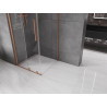 Mexen Velar плъзгаща се душ кабина 90 x 90 см, прозрачна, четкана мед