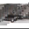 Mexen Velar душ кабина с плъзгащи врати 90 x 90 см, прозрачна, полирана мед - 871-090-090-01-65
