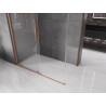 Mexen Velar плъзгаща се душ кабина 160 x 75 см, прозрачна, с четкана мед
