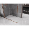 Mexen Velar плъзгаща се душ кабина 160 x 75 см, прозрачна, четкана мед