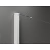 Mexen Velar плъзгаща се душ стена Walk-in 85 x 200 cm, прозрачна 8 mm, бяла - 871-085-000-03-20