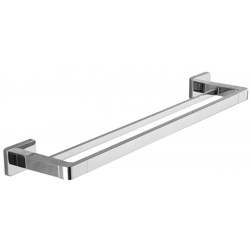 Mexen Asis двойна закачалка за кърпи, хром - 7017625-00