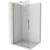 Mexen Velar разтегателен душ екран Walk-in 90 x 200 см, прозрачен 8 мм, златен - 871-090-000-03-50