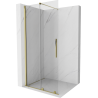 Mexen Velar разтегляема стена за душ Walk-in 120 x 200 см, прозрачна 8 мм, златна - 871-120-000-03-50