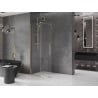 Mexen Velar разтегляема стена за душ Walk-in 120 x 200 см, прозрачна 8 мм, златна - 871-120-000-03-50