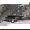 Mexen Velar плъзгаща се преграда за душ Walk-in 85 x 200 cm, прозрачна 8 mm, златна четкана - 871-085-000-03-55