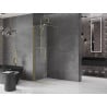 Mexen Velar преграда за душ кабина разширяема Walk-in 90 x 200 см, прозрачна 8 мм, златна четка - 871-090-000-03-55