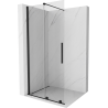 Mexen Velar Плъзгаща се душ стена Walk-in 80 x 200 см, прозрачна 8 мм, черна