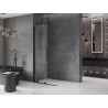 Mexen Velar Плъзгаща се душ стена Walk-in 80 x 200 см, прозрачна 8 мм, черна