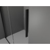 Mexen Velar Плъзгаща се душ стена Walk-in 80 x 200 см, прозрачна 8 мм, черна