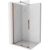 Мексен Велар разтегателна стена за душ Walk-in 80 x 200 см, прозрачна 8 мм, розово злато - 871-080-000-03-60