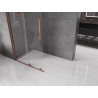 Mexen Velar плъзгаща се душ стена Walk-in 85 x 200 cm, прозрачно 8 mm, розово злато