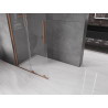 Mexen Velar плъзгаща се душ кабина Walk-in 85 x 200 cm, прозрачна 8 mm, четкана мед