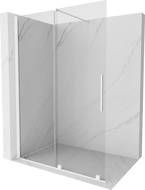 Mexen Velar плъзгаща се душ стена Walk-in 150 x 200 см, прозрачна 8 мм, бяла