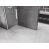 Mexen Velar плъзгаща се душ стена Walk-in 150 x 200 см, прозрачна 8 мм, бяла