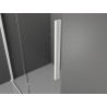 Mexen Velar плъзгаща се душ кабина Walk-in 140 x 200 см, прозрачна 8 мм, бяла
