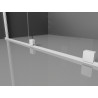 Mexen Velar плъзгаща се душ-стена Walk-in 130 x 200 см, прозрачна 8 мм, бяла