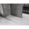 Mexen Velar плъзгаща се душ стена Walk-in 150 x 200 см, прозрачна 8 мм, златна