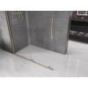 Mexen Velar плъзгаща се душ стена Walk-in 150 x 200 см, прозрачна 8 мм, златна