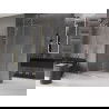 Mexen Velar плъзгаща се душ стена Walk-in 150 x 200 cm, прозрачна 8 mm, златна - 871-150-000-03-50