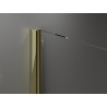 Mexen Velar плъзгаща се душ стена Walk-in 150 x 200 см, прозрачна 8 мм, златна